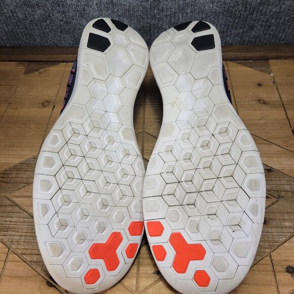 🔥 Nike Free 4.0 Flyknit Mens Dark Obsidian Low Top Running Shoes Mens Size 14 - Picture 9 of 12